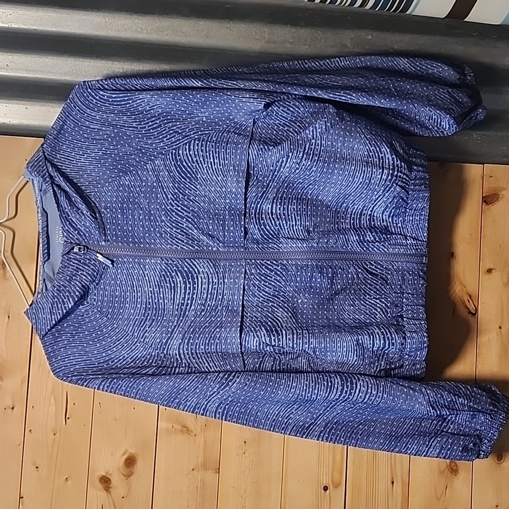 Athleta Kids Textured Blue Raincoat